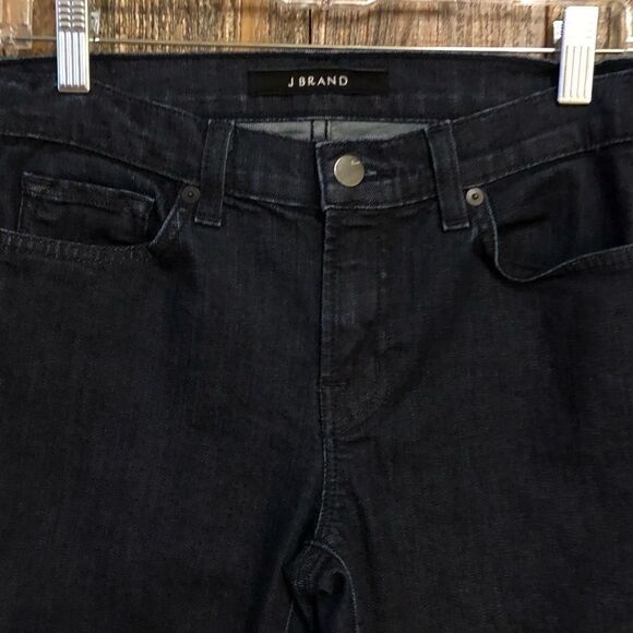 J. Brand Sz 27 Dark Blue Indigo Eclipse Denim Skinny Cotton Spandex Jeans - Picture 3 of 9